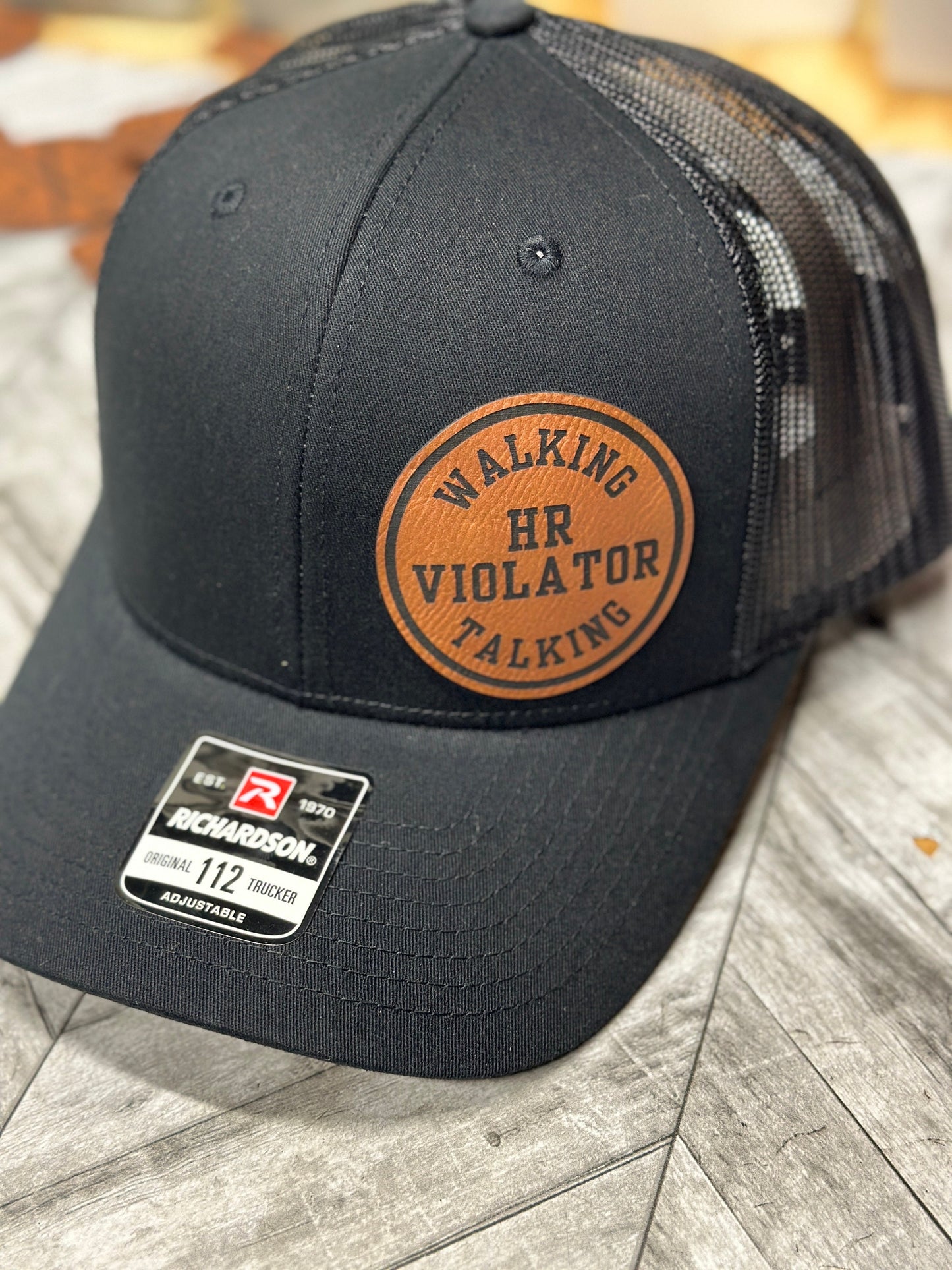 Walking Talking HR Violator hat, funny hat