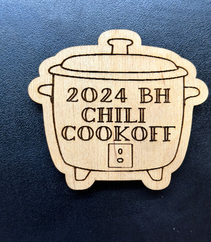 Chili cook off, smoker magnet, Traeger, chili prize, cook off prize, judge magnet, customized cook off