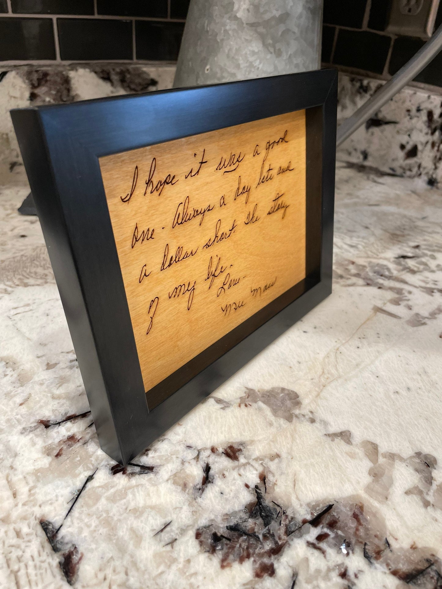 Memory Handwriting, Engraved Handwriting, Personalized engraved wood sign, Wedding, Handwriting into Art