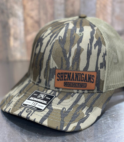 Shenanigans Coordinator , leatherette patch hat,