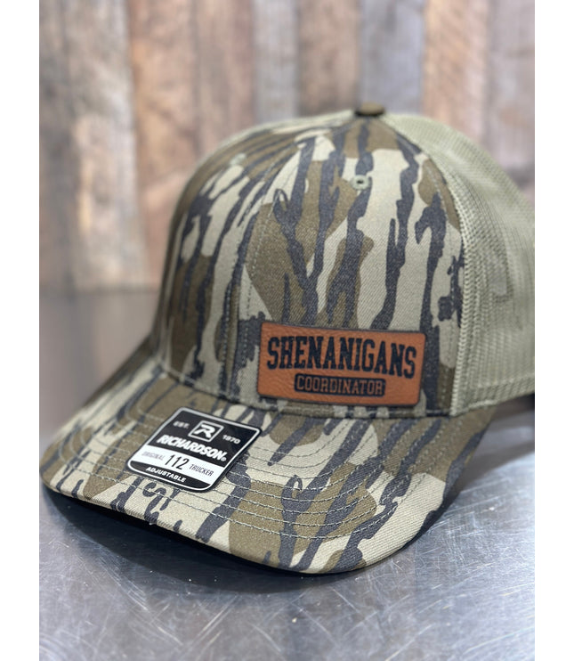 Shenanigans Coordinator , leatherette patch hat,