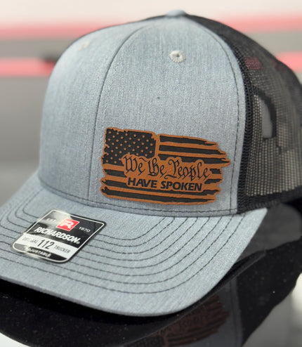 We the people have spoken, 2025, leatherette patch hat, American, Richardson112