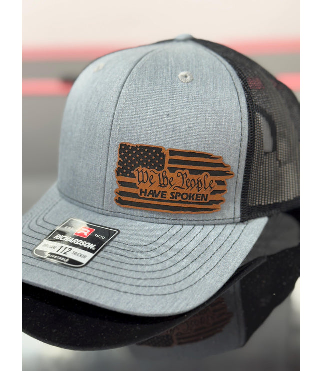 We the people have spoken, 2025, leatherette patch hat, American, Richardson112