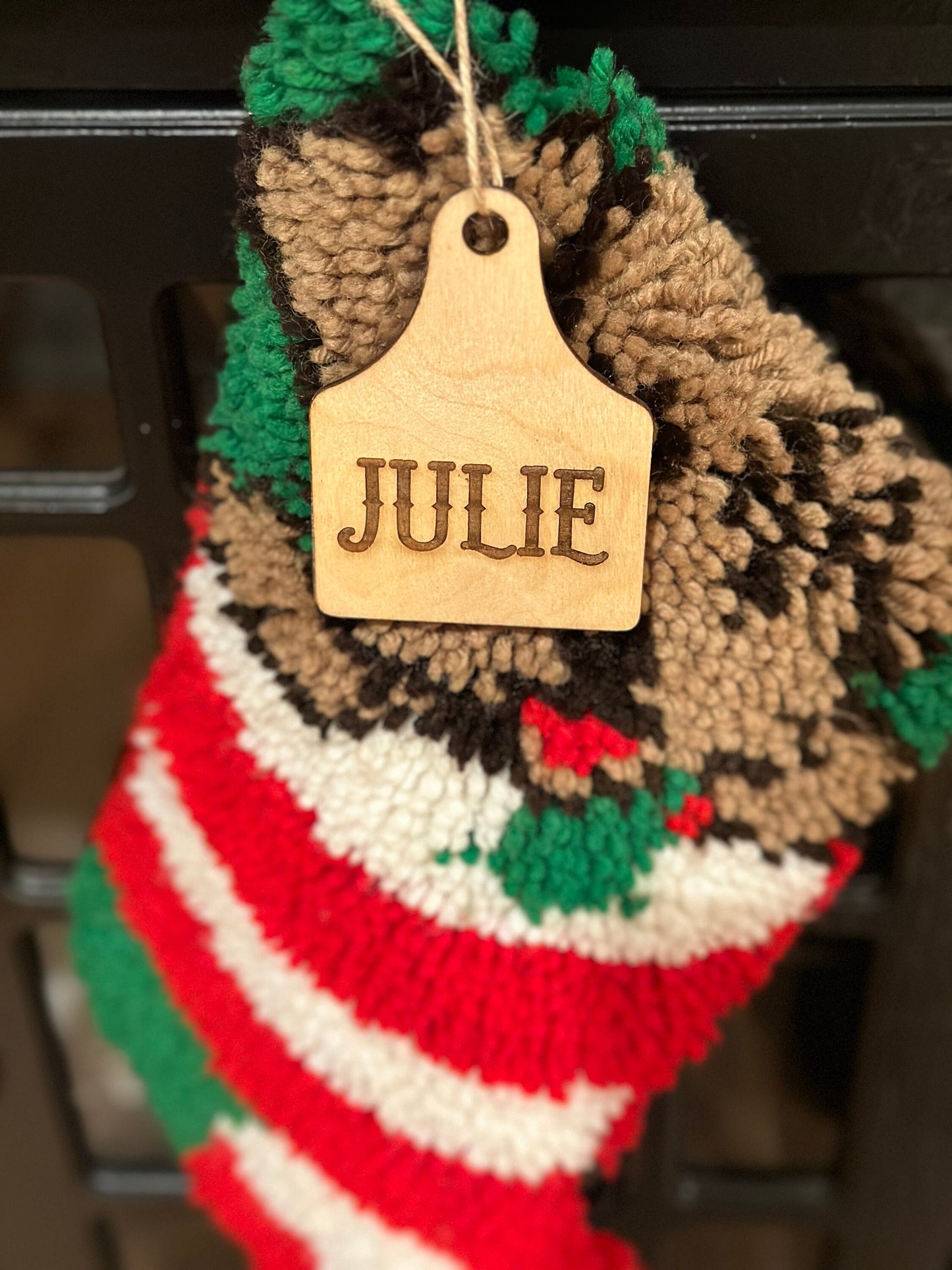 Cow tag, Stocking tag, goat tag, tag, Stocking, Christmas tag, personaized, farmhouse