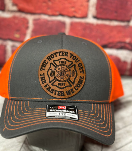 Firemans hat, funny firemans hat, The hotter you get, fire dept