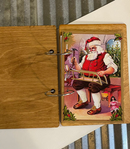 Wooden Greeting card holder, Christmas Card holder, Christmas card keeper, Engraved Birch Laser cut, Card Keeper, card holder
