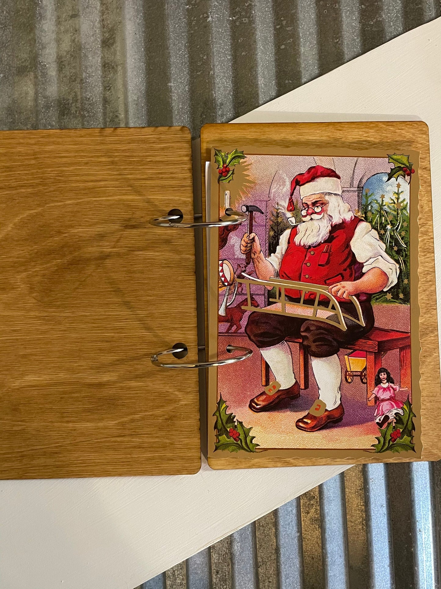 Wooden Greeting card holder, Christmas Card holder, Christmas card keeper, Engraved Birch Laser cut, Card Keeper, card holder