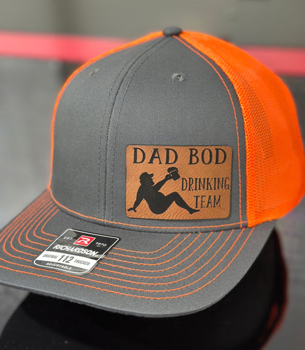 Dad Bod, Drinking team, leatherette patch hat