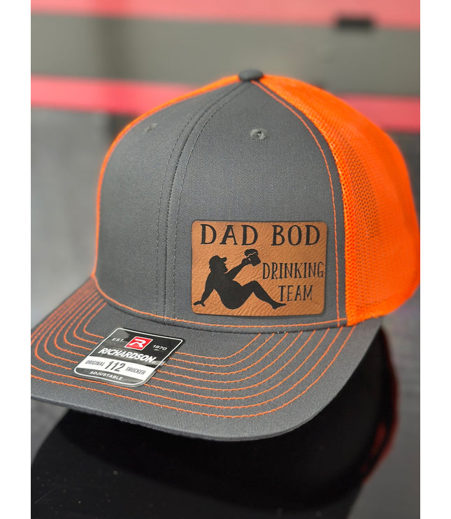 Dad Bod, Drinking team, leatherette patch hat