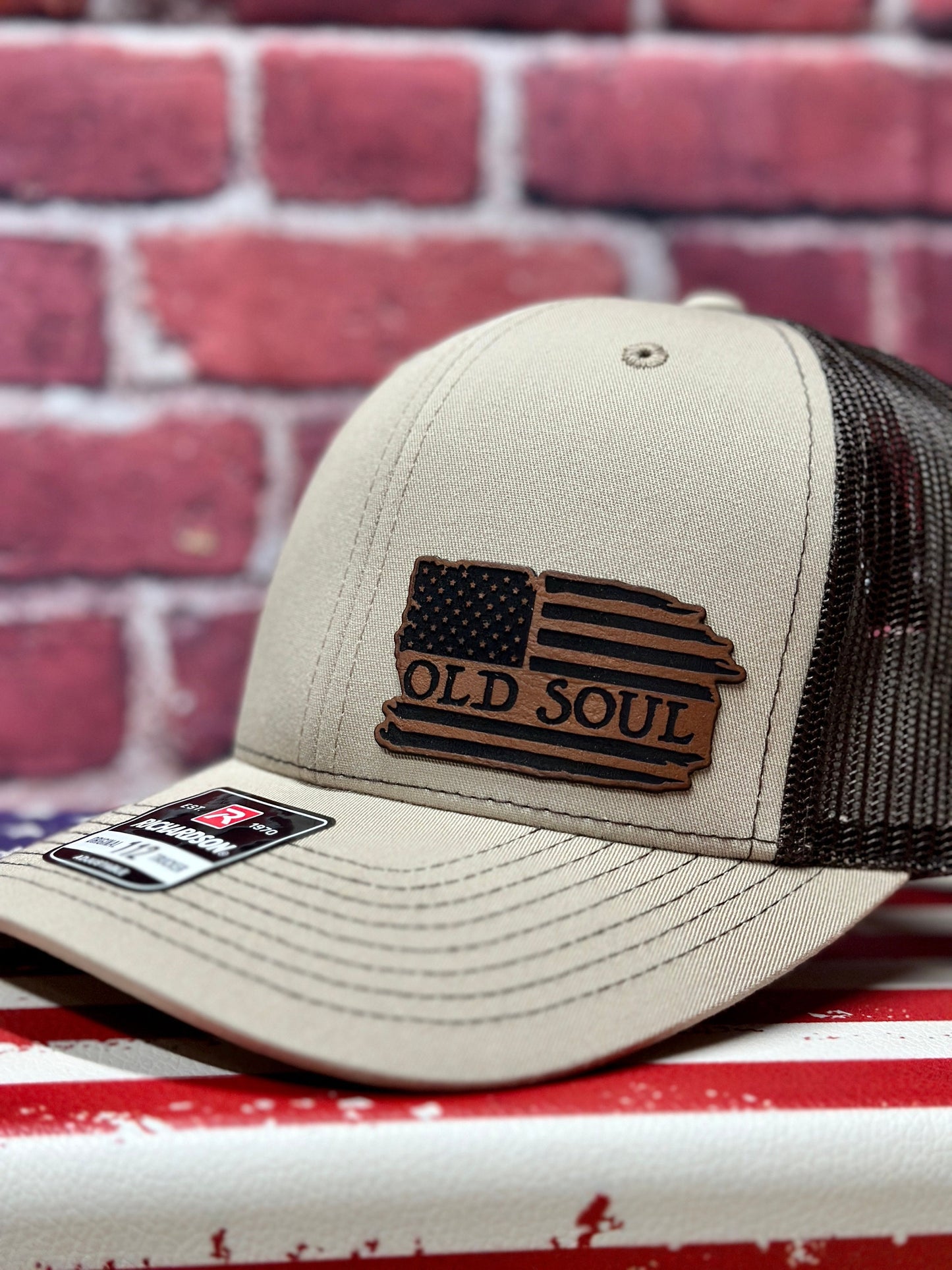 Old Soul, American, Flag hat, Richardson 112 hat