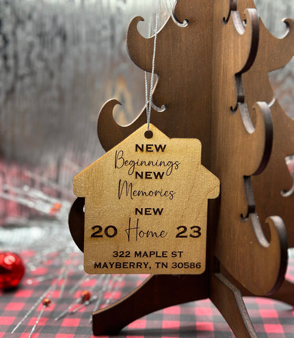 New home ornament, housewarming gift, First home, gift from realtor, real estate gift 2023, house ornament