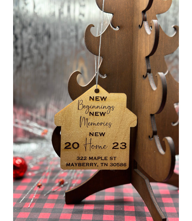 New home ornament, housewarming gift, First home, gift from realtor, real estate gift 2023, house ornament