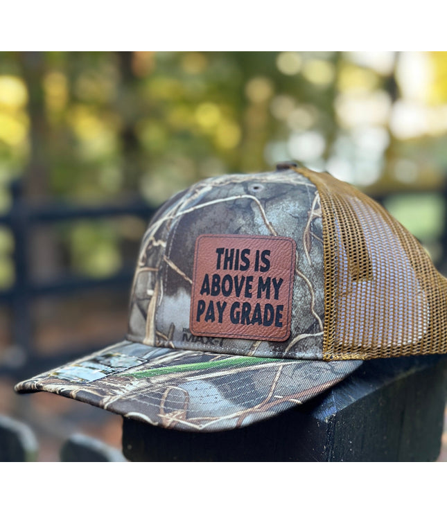 This is above my pay grade hat