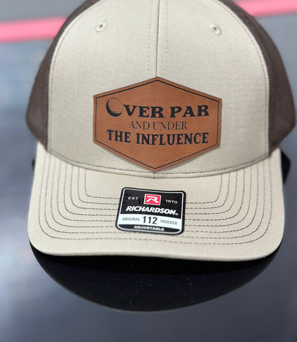 Over par and under the influence, golf hat, Father’s Day