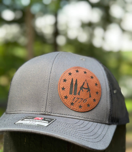 2A, leatherette patch hat, American, 2nd Amendment hat
