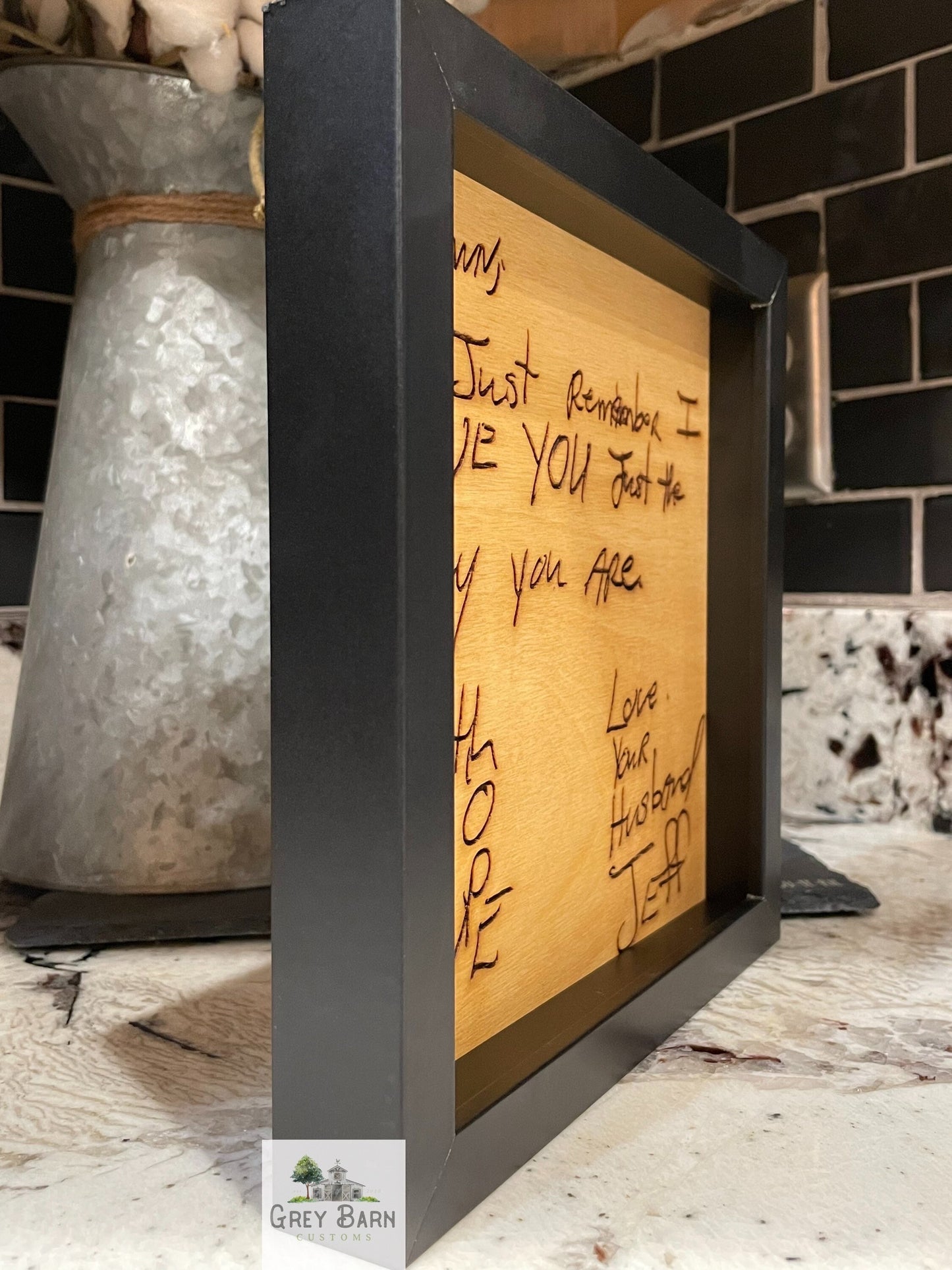 Memory Handwriting, Engraved Handwriting, Personalized engraved wood sign, Wedding, Handwriting into Art