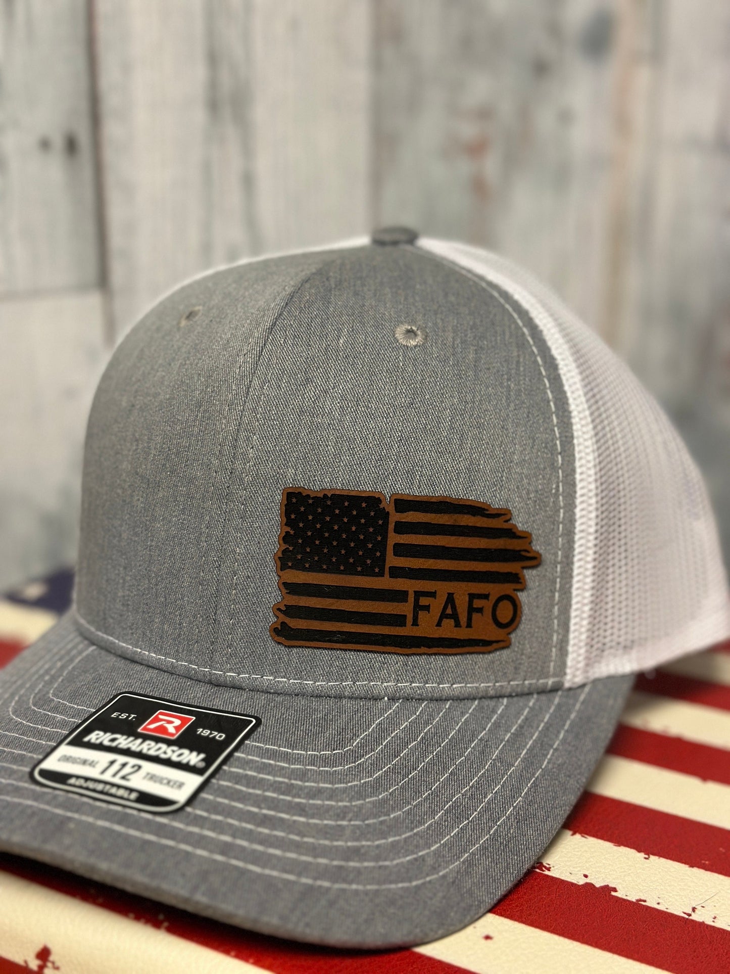 FAFO, American, Flag hat, Richardson 112 hat