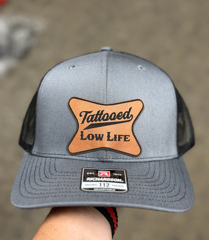 Tattooed Lowlife, leatherette patch hat,