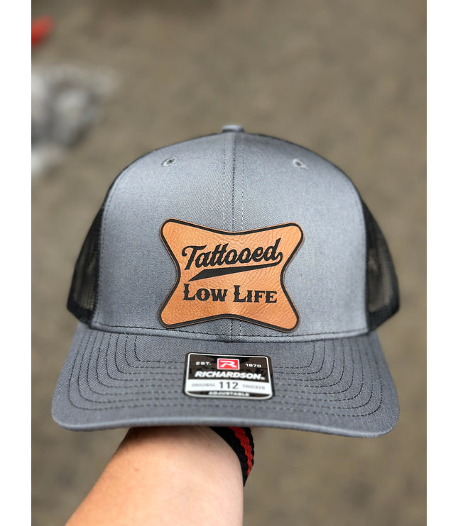 Tattooed Lowlife, leatherette patch hat,