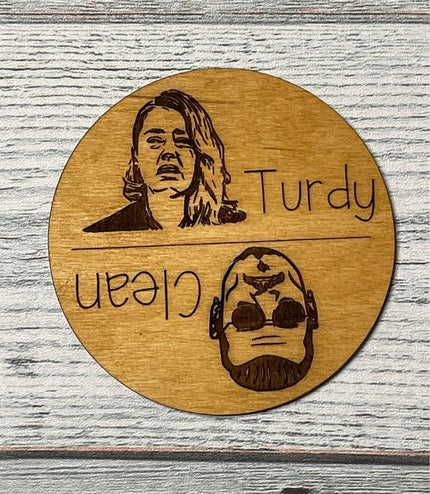 Johnny Depp dishwasher magnet, Clean dirty magnet, dishwasher Magnet, Johnny Depp dirty, amber heard, Johnny Depp clean, Turdy