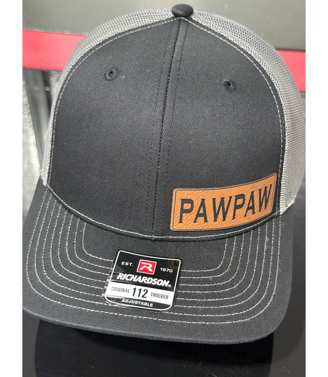 Papa Leatherette patch hat, grandpa, pawpaw, pops, poppa, dad, daddy, Fathers day