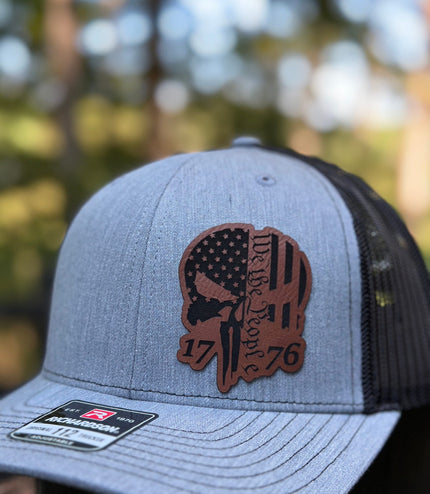 We the people Punisher 1776, leatherette patch hat,