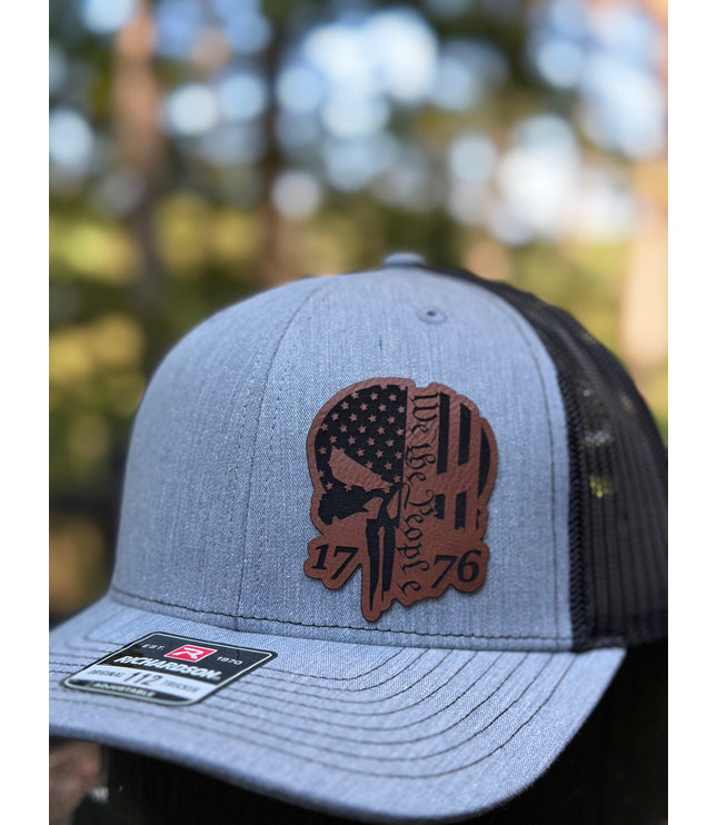 We the people Punisher 1776, leatherette patch hat,