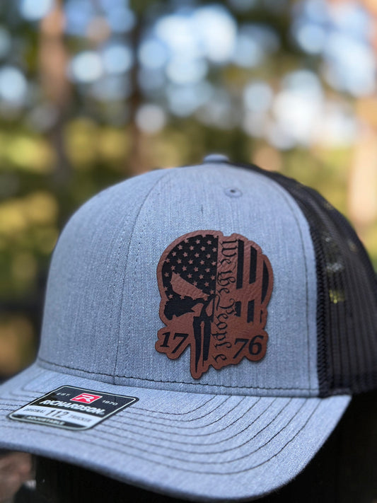 We the people Punisher 1776, leatherette patch hat,
