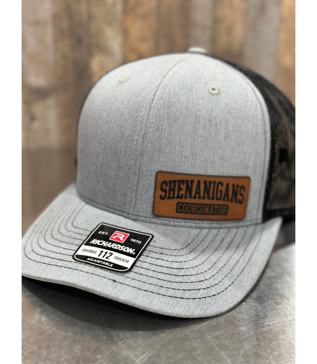 Shenanigans Coordinator , leatherette patch hat,