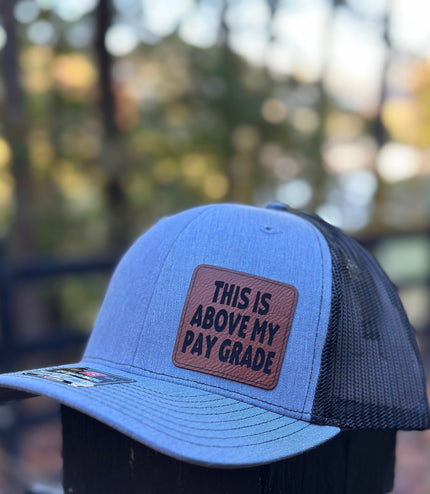 This is above my pay grade hat