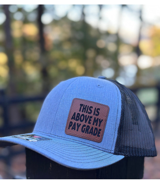 This is above my pay grade hat