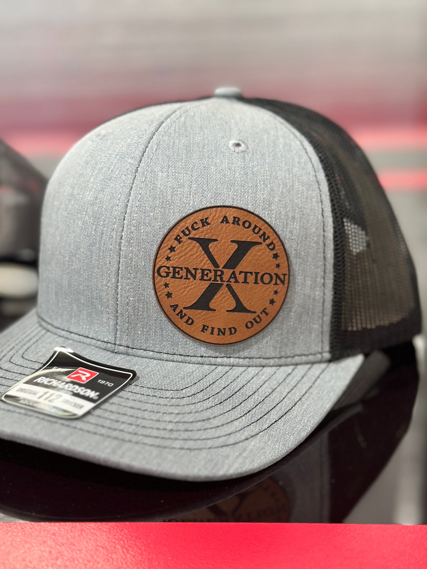 Gen X, Generation x, FAFO , leatherette patch hat