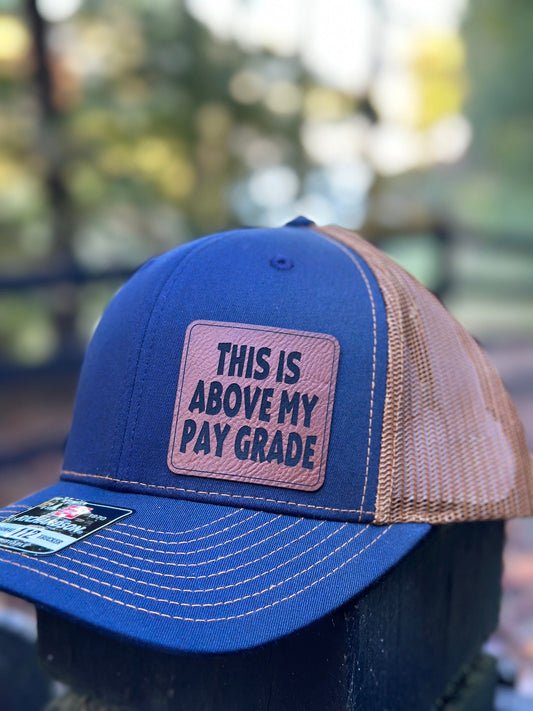 This is above my pay grade hat