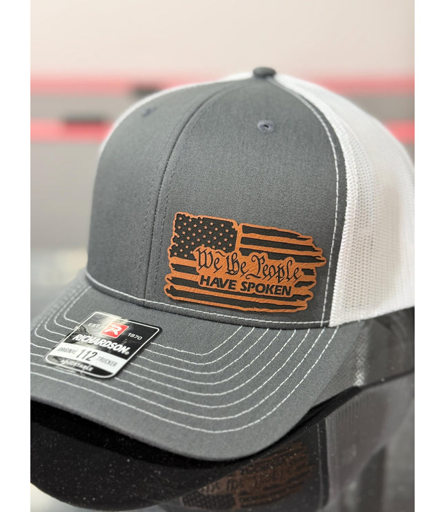 We the people have spoken, 2025, leatherette patch hat, American, Richardson112