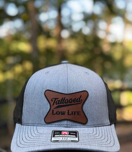Tattooed Lowlife, leatherette patch hat,