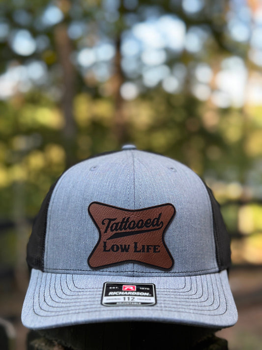 Tattooed Lowlife, leatherette patch hat,