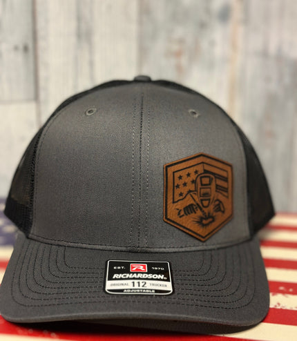 Welder, leatherette patch hat, American, Richardson112