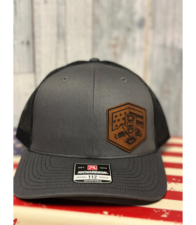 Welder, leatherette patch hat, American, Richardson112