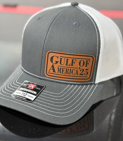 Gulf of America, 2025, leatherette patch hat, American, Richardson112