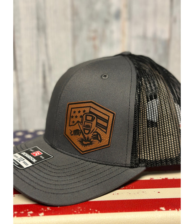 Welder, leatherette patch hat, American, Richardson112