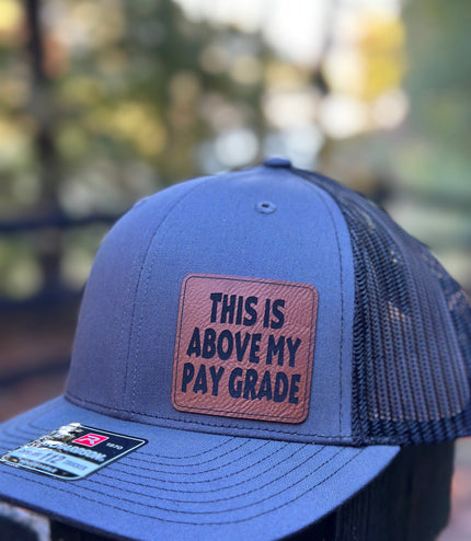 This is above my pay grade hat