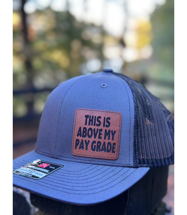 This is above my pay grade hat