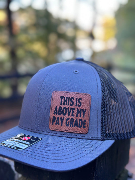 This is above my pay grade hat