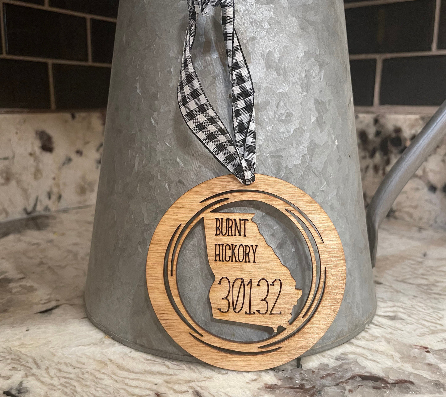 Zip code Ornaments, Farmhouse ornament, new home gift, housewarming gift, First home gift, zip code