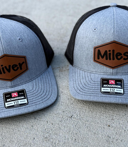 Custom Youth Hat - Personalized Name Patch - Richardson 112 Kids Hat