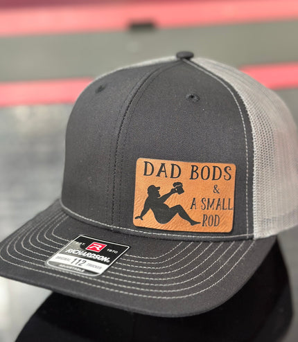 Dad Bod, A small rod, leatherette patch hat