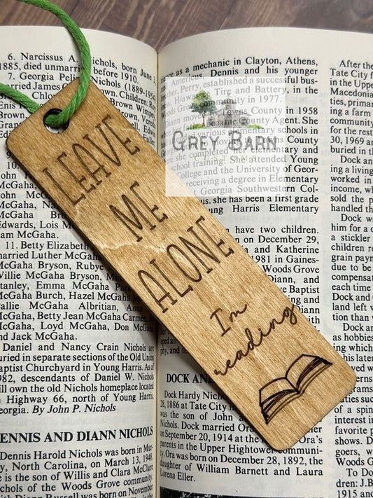 Wooden bookmark, custom bookmark, wood engraved bookmark, gifts for her, gifts for him