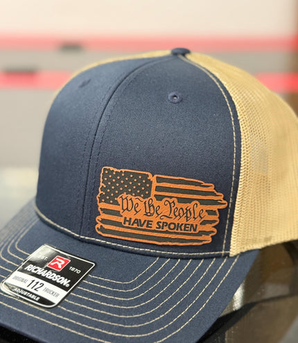 We the people have spoken, 2025, leatherette patch hat, American, Richardson112