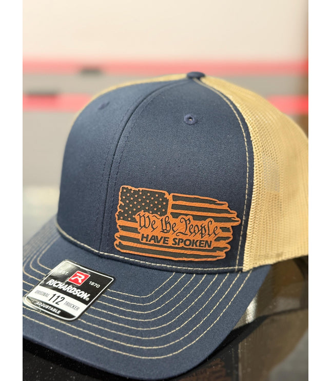 We the people have spoken, 2025, leatherette patch hat, American, Richardson112