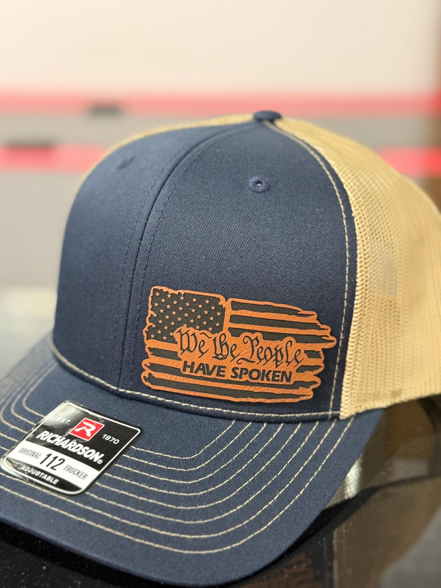 We the people have spoken, 2025, leatherette patch hat, American, Richardson112